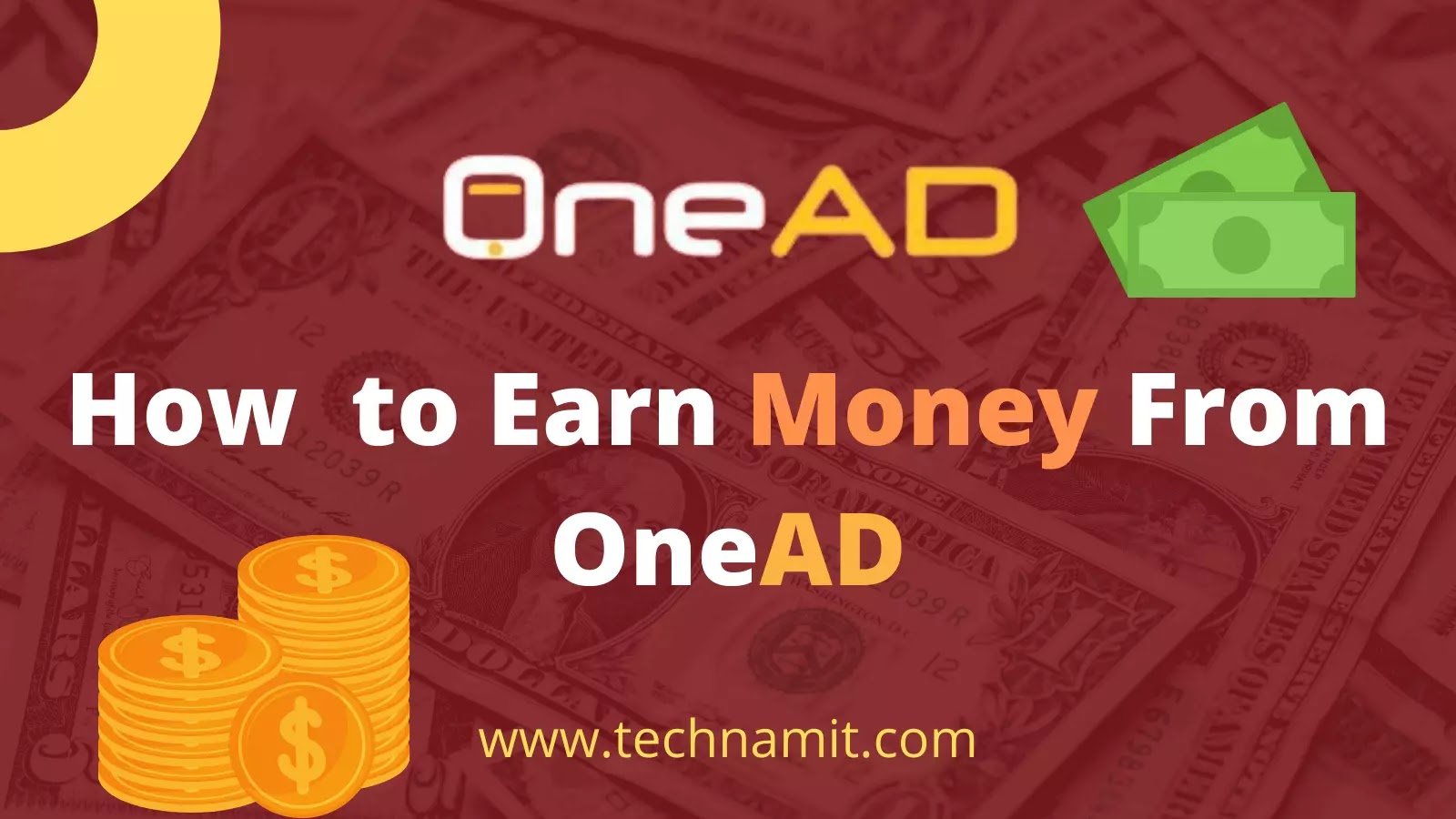 how to earn money from onead app